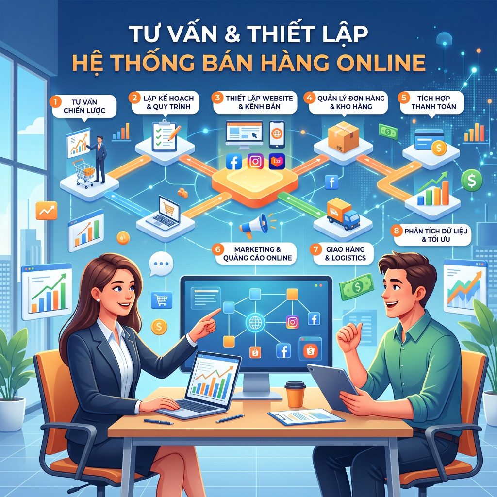Nhận tư vấn giải pháp Hệ thống quản lý bán hàng chuyên sâu