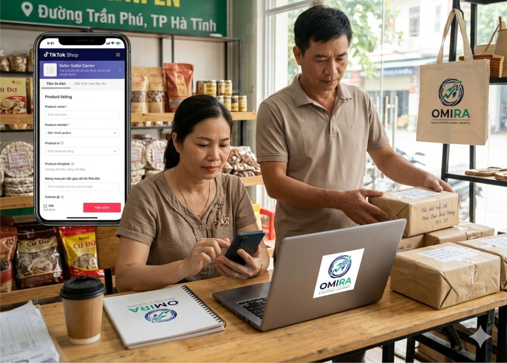 Kinh doanh online tại Hà Tĩnh – Hiệu quả vận hành giữa mô hình cũ và hệ thống kinh doanh số Omira