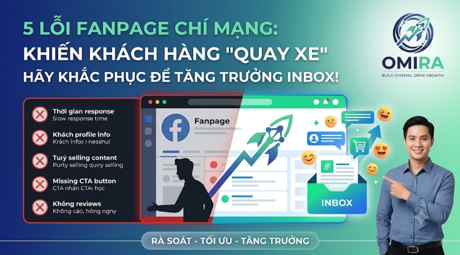 5 lỗi fanpage khiến khách hàng không muốn inbox