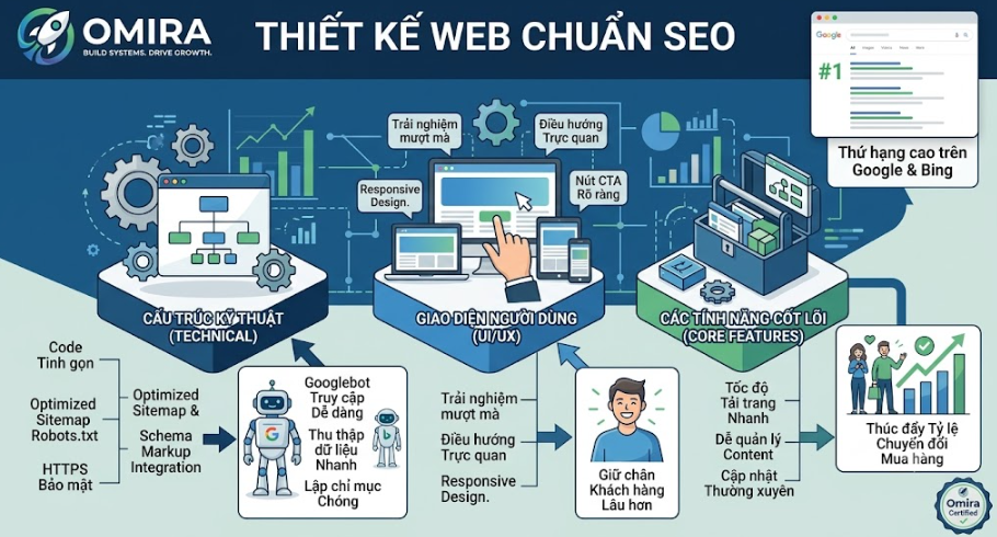 Khái niệm cơ bản về Thiết kế web chuẩn SEO