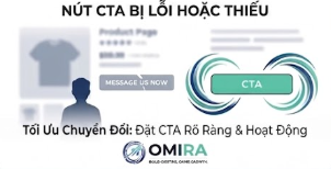 Lỗi fanpage: Bỏ quên nút kêu gọi hành động (CTA) và tối ưu hóa menu nhắn tin
