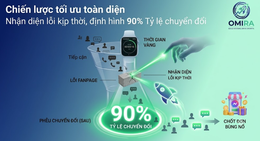 Nhận diện lỗi fanpage kịp thời lại quyết định đến 90% tỷ lệ chuyển đổi
