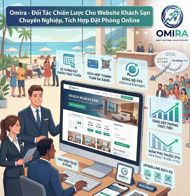 Đơn vị làm website khách sạn chuẩn SEO, đột phá doanh thu