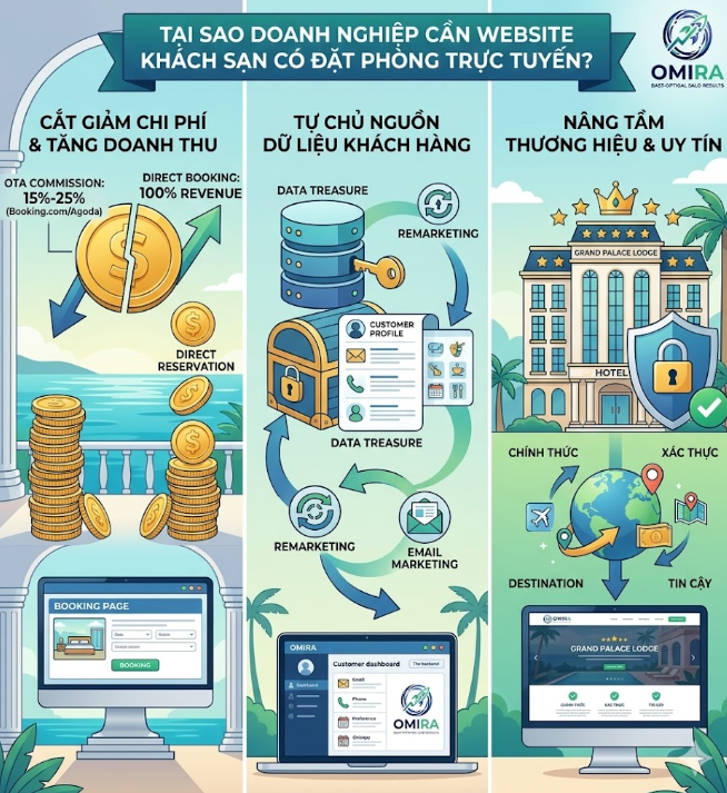 Doanh nghiệp cần làm website khách sạn có tính năng đặt phòng online