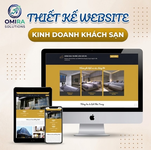 Dịch vụ làm website khách sạn tại Omira