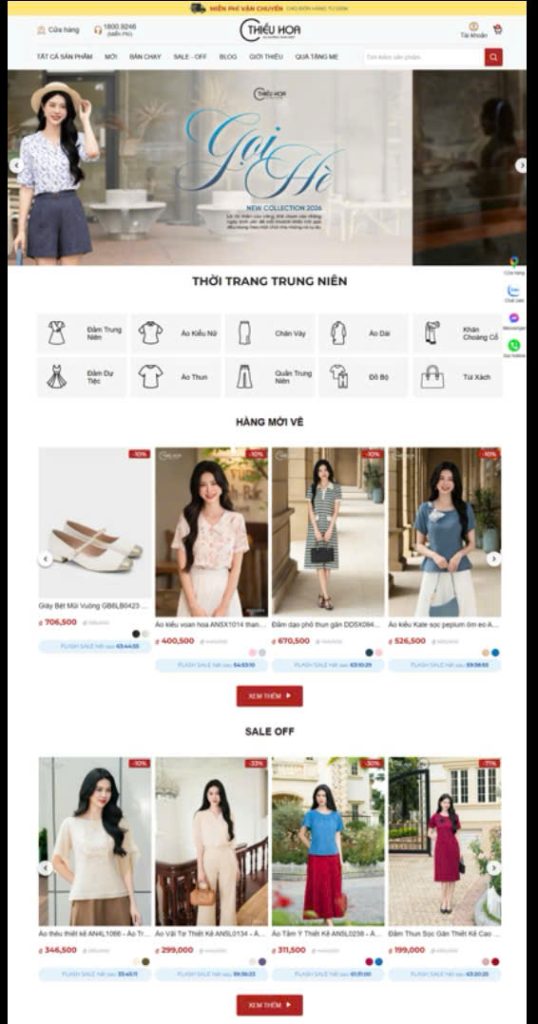 Dự án của Công ty SEO uy tín tại TP Hồ Chí Minh Omira - ngành Thời trang trung niên