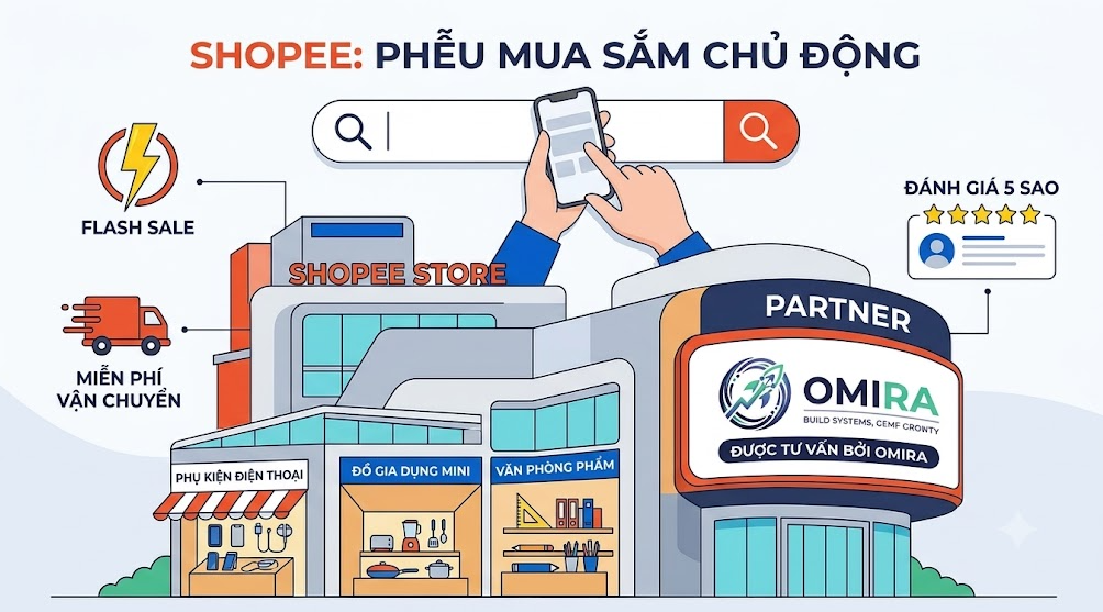 Để biết doanh nghiệp nhỏ của bạn nên bán hàng trên Shopee hay Facebook, hãy cùng Omira đặt hai nền tảng này lên bàn cân qua các tiêu chí vận hành thực tế.