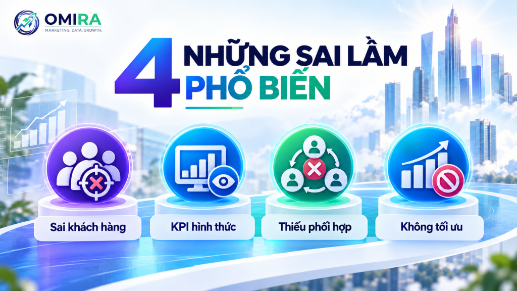 Những sai lầm khiến quy trình marketing kém hiệu quả